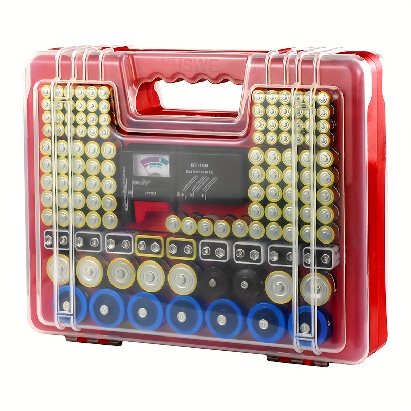 Battery Daddy Battery Organizer and Battery Storage System Case with Tester  