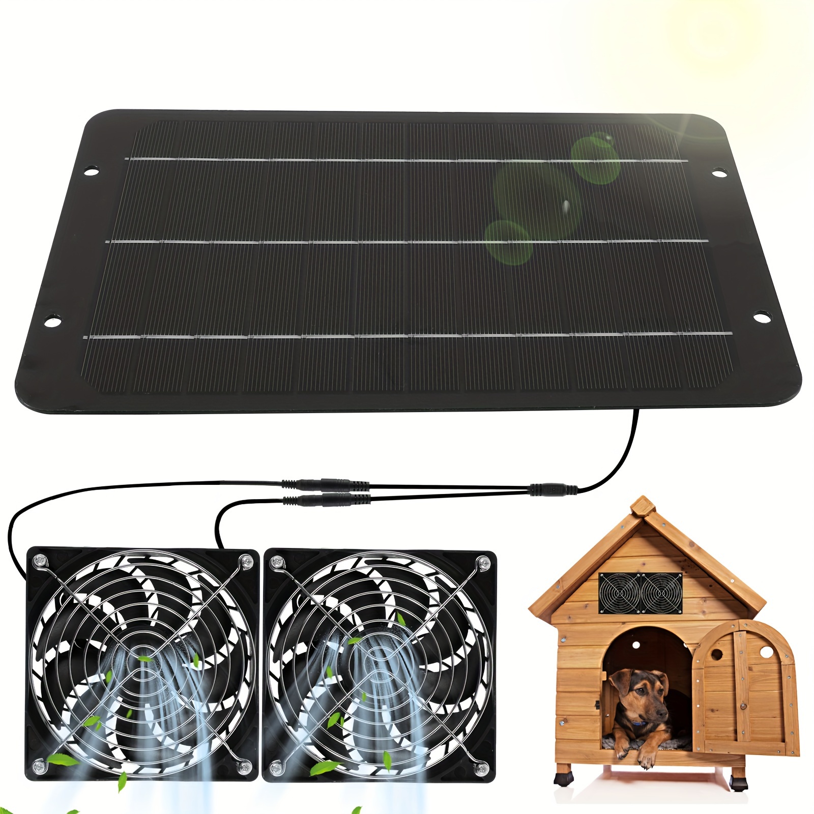 Ventilador Alimentado Energía Solar Ventiladores Escape - Temu Chile
