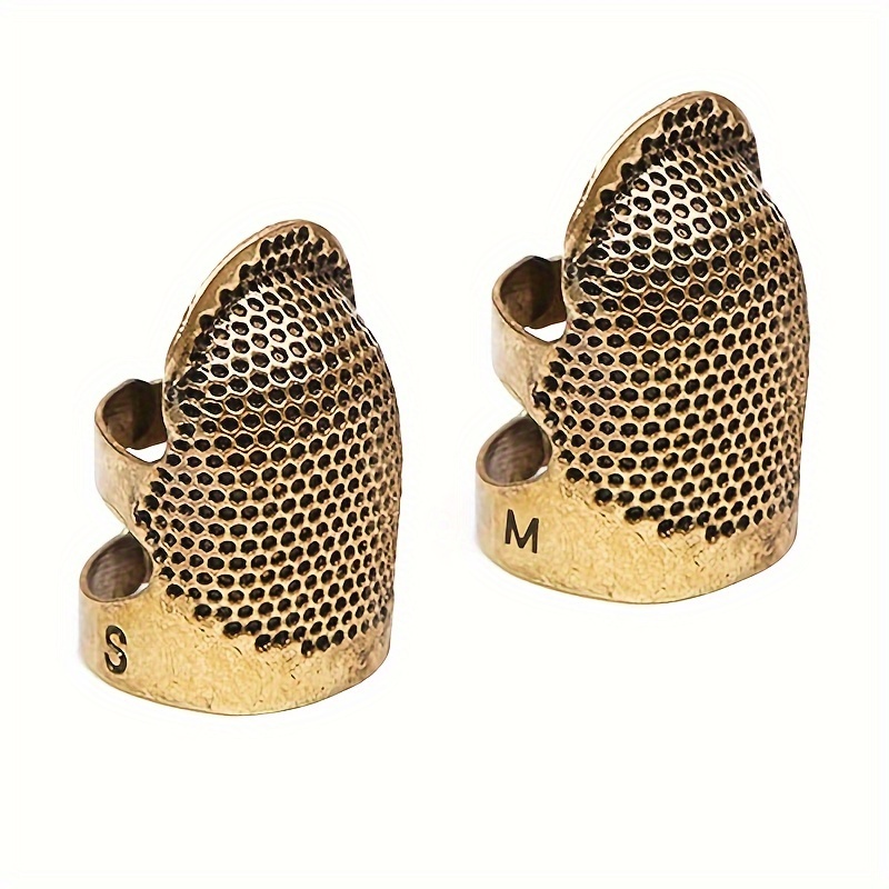 6pcs Sewing Thimble Finger Protector Leather Thimble Pads Finger Sleeve  Protector Thimble For Sewing Quilting Embroidery Craft - Sewing Tools &  Accessory - AliExpress
