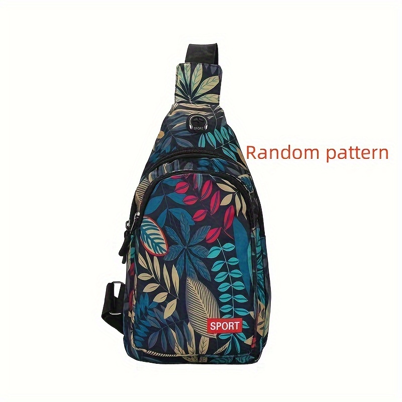 Mens Shoulder Bags Chest Bag Flower Pattern Designers Messenger