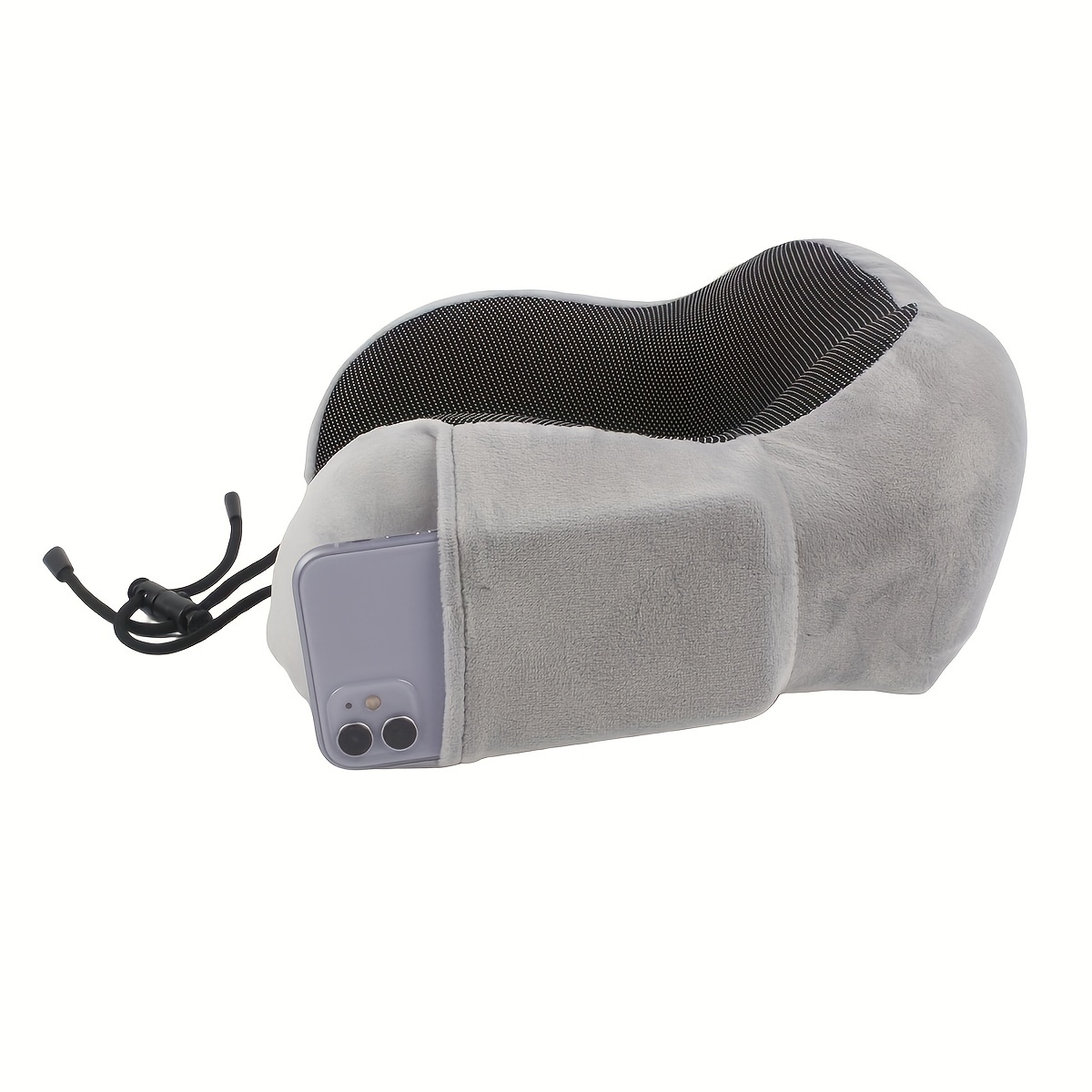 Portable U-Shape Memory Foam Travel Pillow With Storage Bag