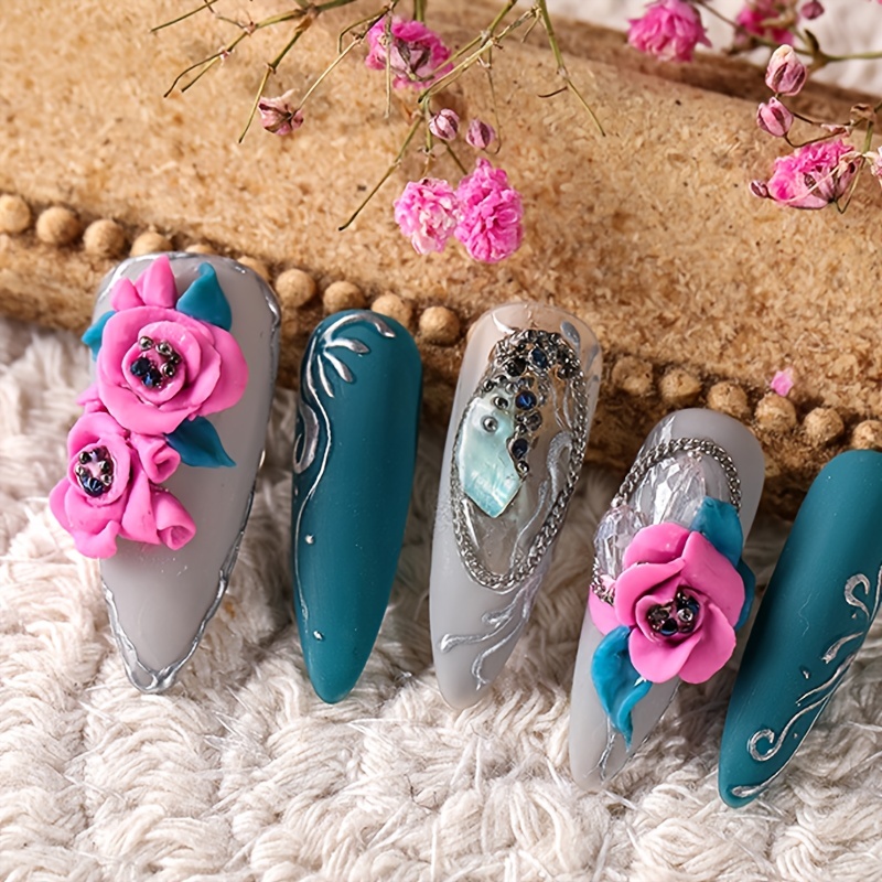 Plasticine nail store art