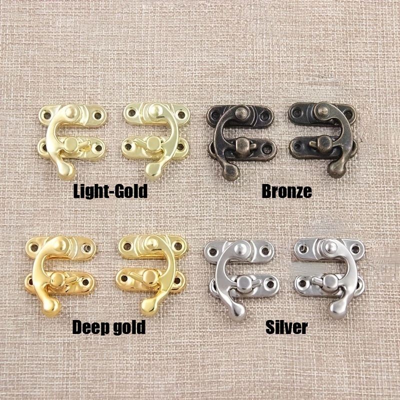 Antique Bronze Iron Padlock Hasp Hook Lock Mini Jewelry - Temu Japan
