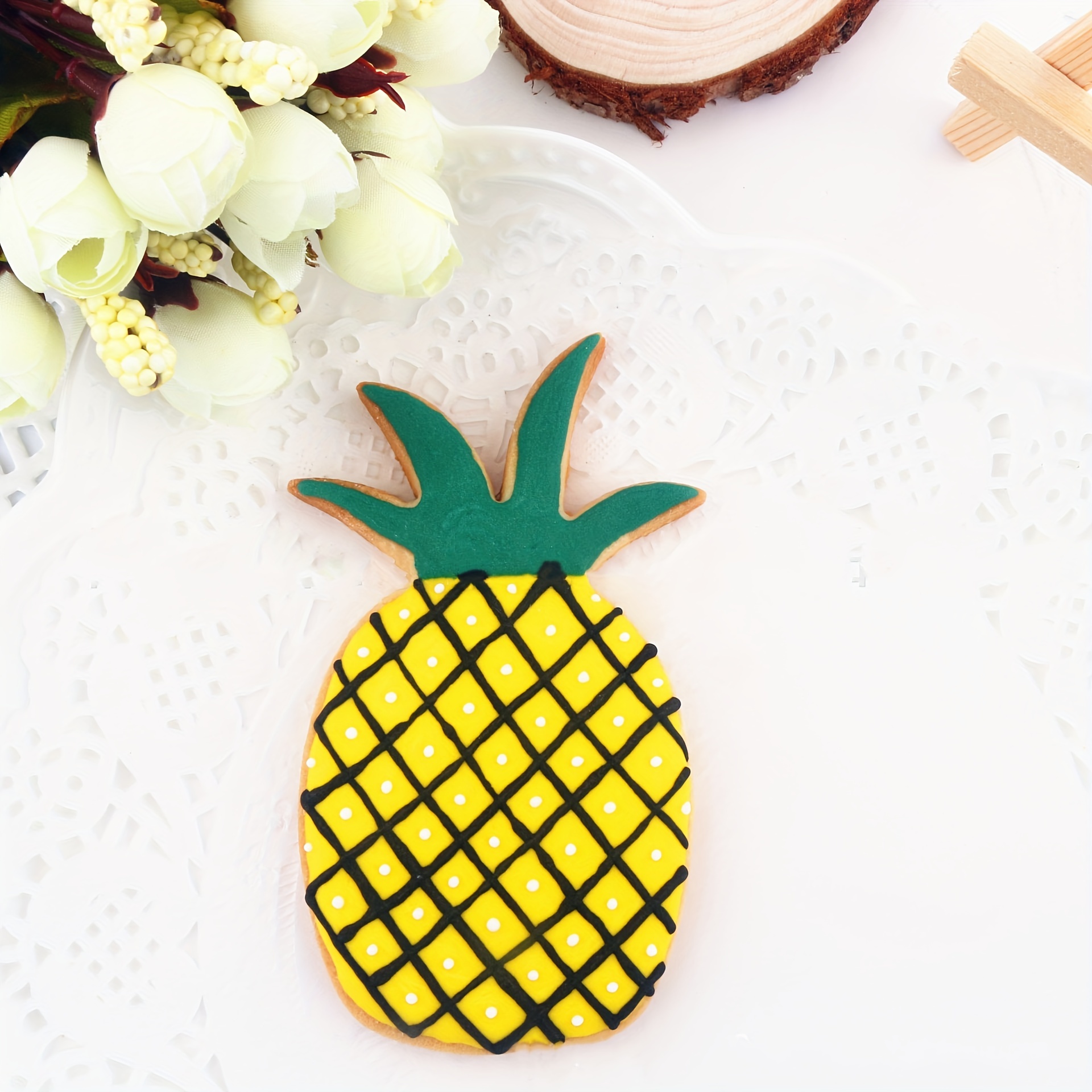 Pineapple Cookie Cutter, Shaped Cookie Cutter, Fondant Cutter 