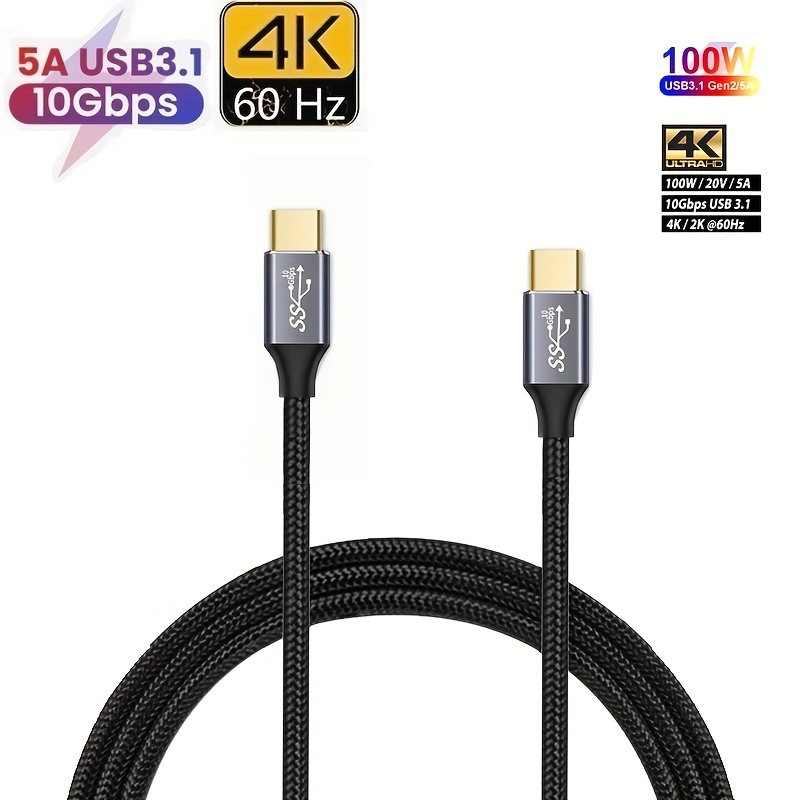 Cable Android Auto De 3.3 Pies USB C A USB 3.1 USB 3.2 Gen2 - Temu Chile