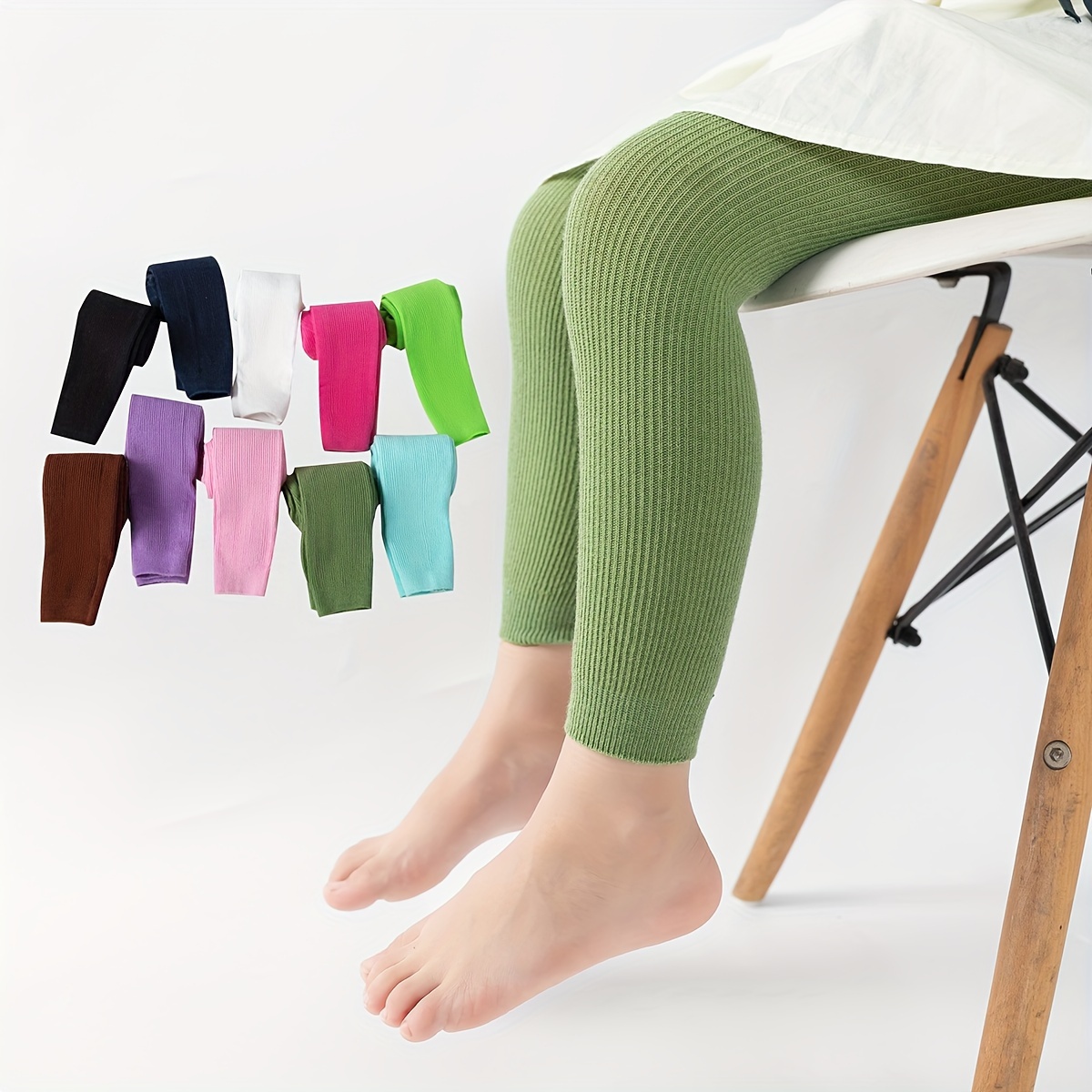 Girls Fleece Warm Winter Pantyhose Solid Color Soft Tights - Temu Canada