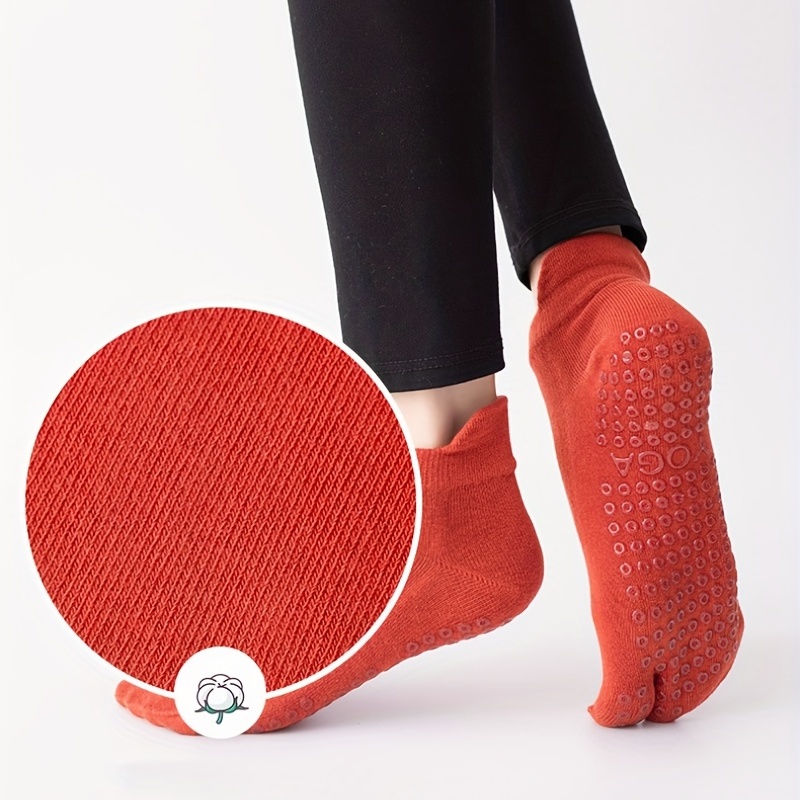 Shockproof Yoga Socks: Non slip Stylish Two toe Split Socks - Temu