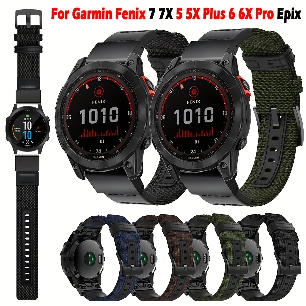 Correas de repuesto compatibles con Garmin Fenix 7X/Fenix 6X GPS/Fenix 6X  PRO Watch correa de silicona 26mm correa de liberación rápida con  herramienta