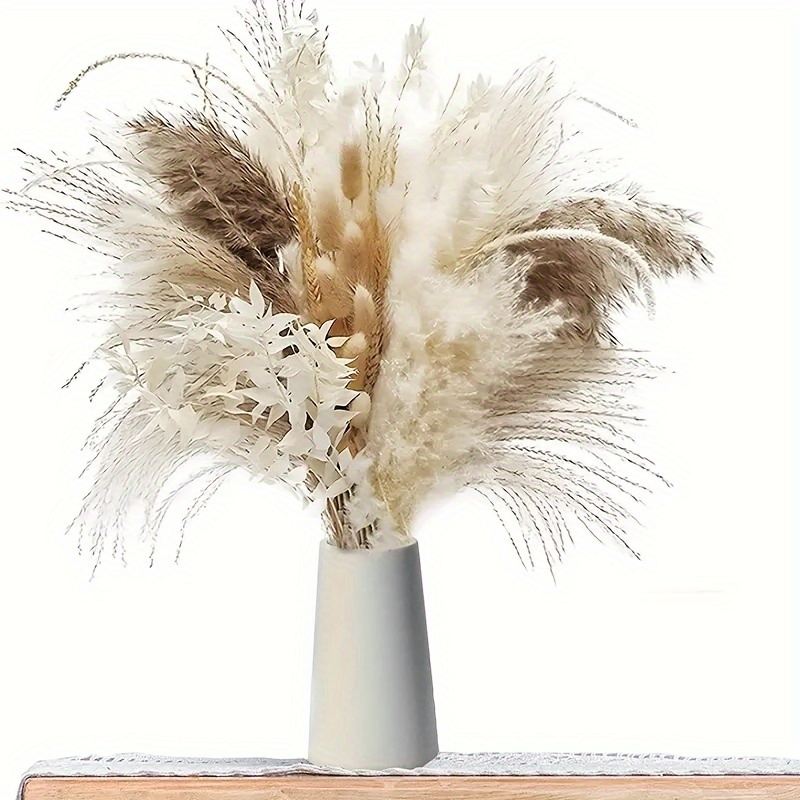 Natural Dried Pampas Grass Bouquet Boho Home Decor Bouquet - Temu