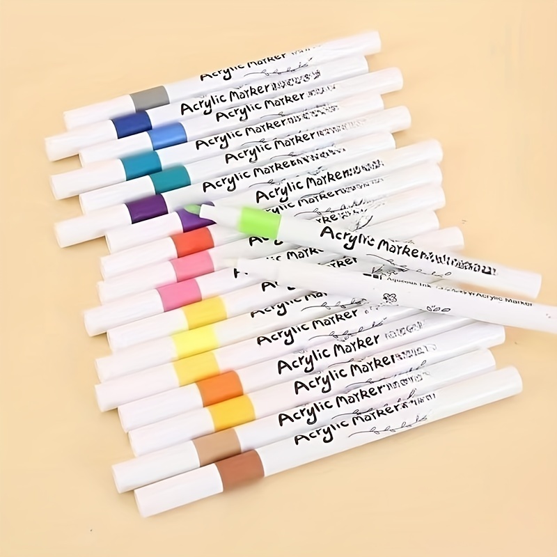 Acrylic Marker Pens Diy Painting Pens 24 Colors Doodle Pens - Temu