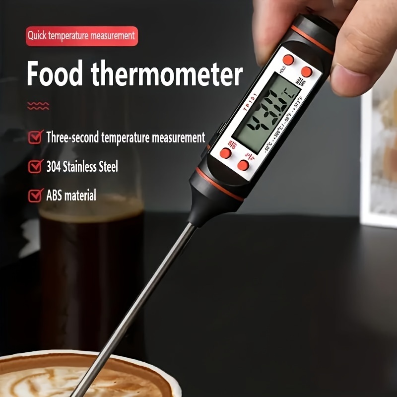 Digitales Thermometer Lebensmittel Fleisch Kochen Termometer  Temperaturmessgerät