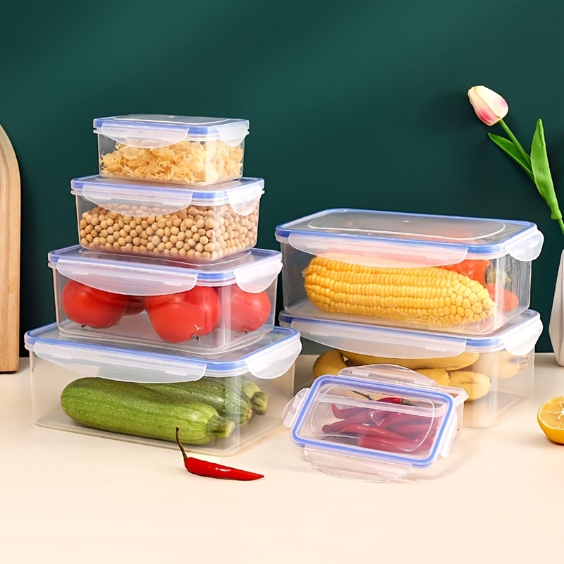 Food Storage Containers Set With Easy Snap Lids Airtight - Temu