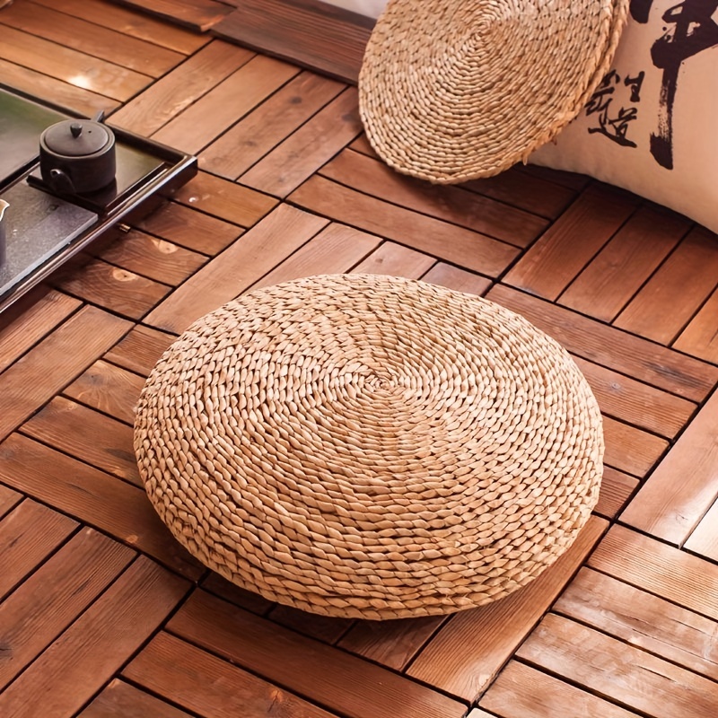 Grass Woven Futon Corn Skin Woven Sitting Mat Tatami Rice - Temu