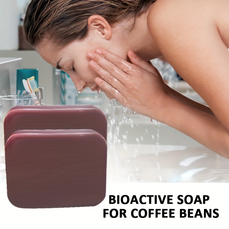 3pcs 100g Coffee Essential Soap Clean Moisturizing Bath Soap
