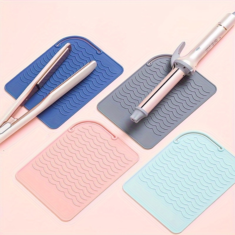 1 Heat Resistant Silicone Mat Pad Pouch for Flat Iron Curling Iron Hot —  AllTopBargains