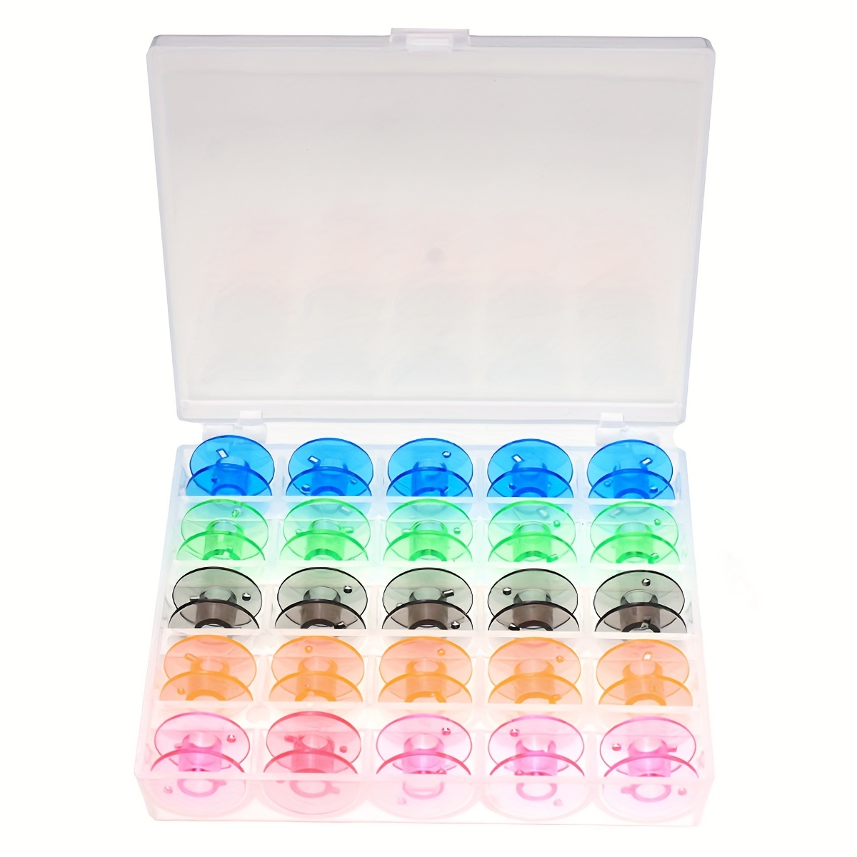 Bobbins For Sewing Machine Plastic Bobbins With Case For - Temu