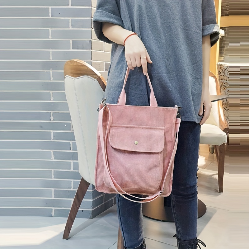 Minimalist Corduroy Shoulder Bag  Bags, Large capacity bags, Shoulder bag  women