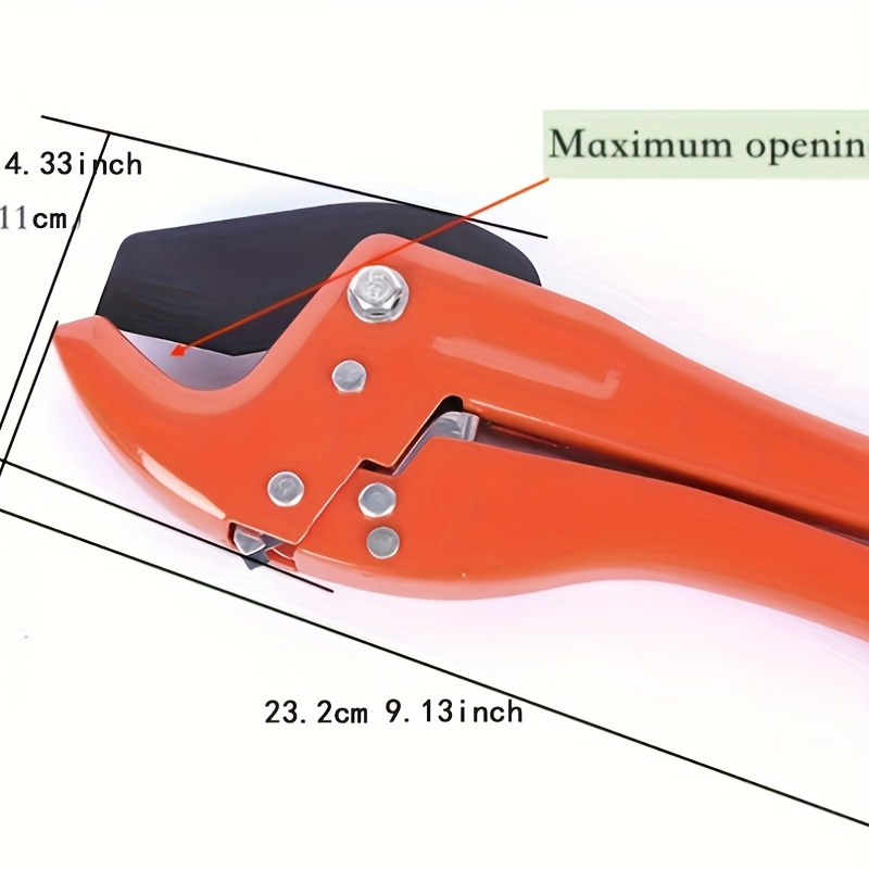 1pc 1.65inch Manual Pipe Cutter, Portable ABS Water Heating Manual Tool,  PPR Hdpe Plastic PVC Pipe Cutter, Ratchet PVC Cutter, Plastic Pipe Cutter,  AB