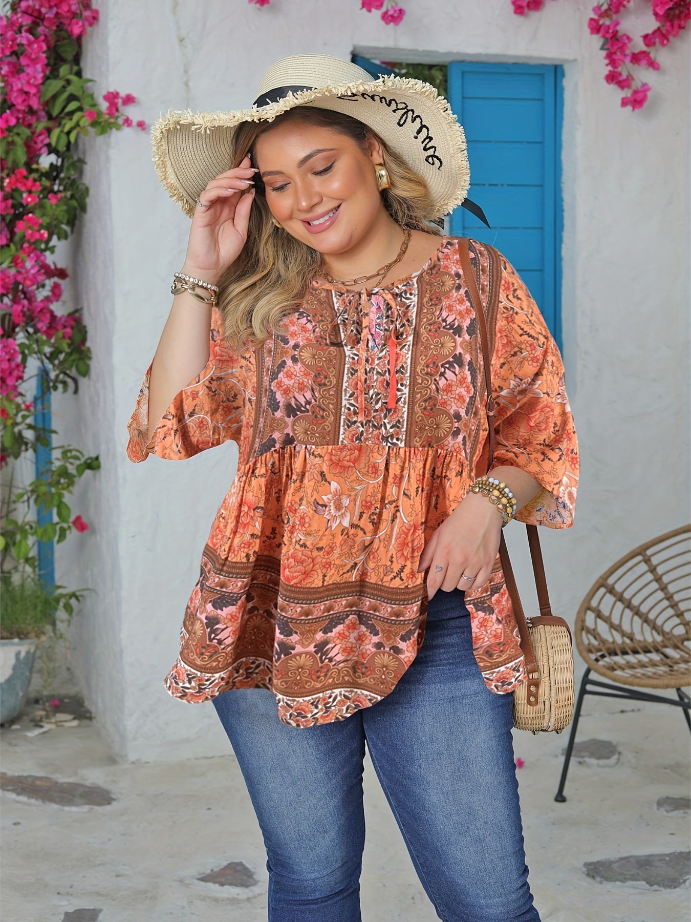 Plus Size Trendy Blouses Temu