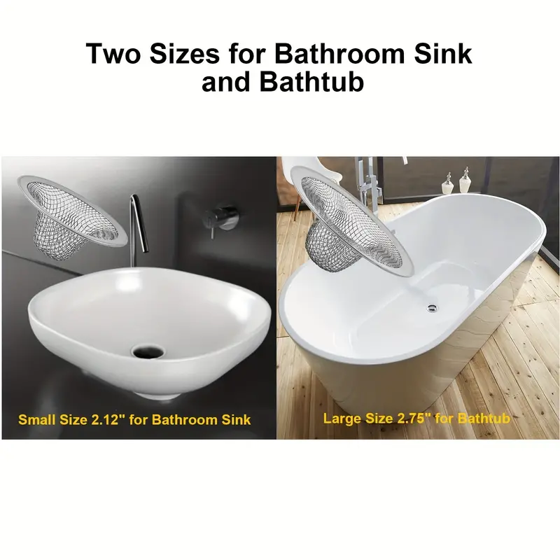 Bathroom Sink Strainer Stainless Steel Mesh Sink Drain - Temu