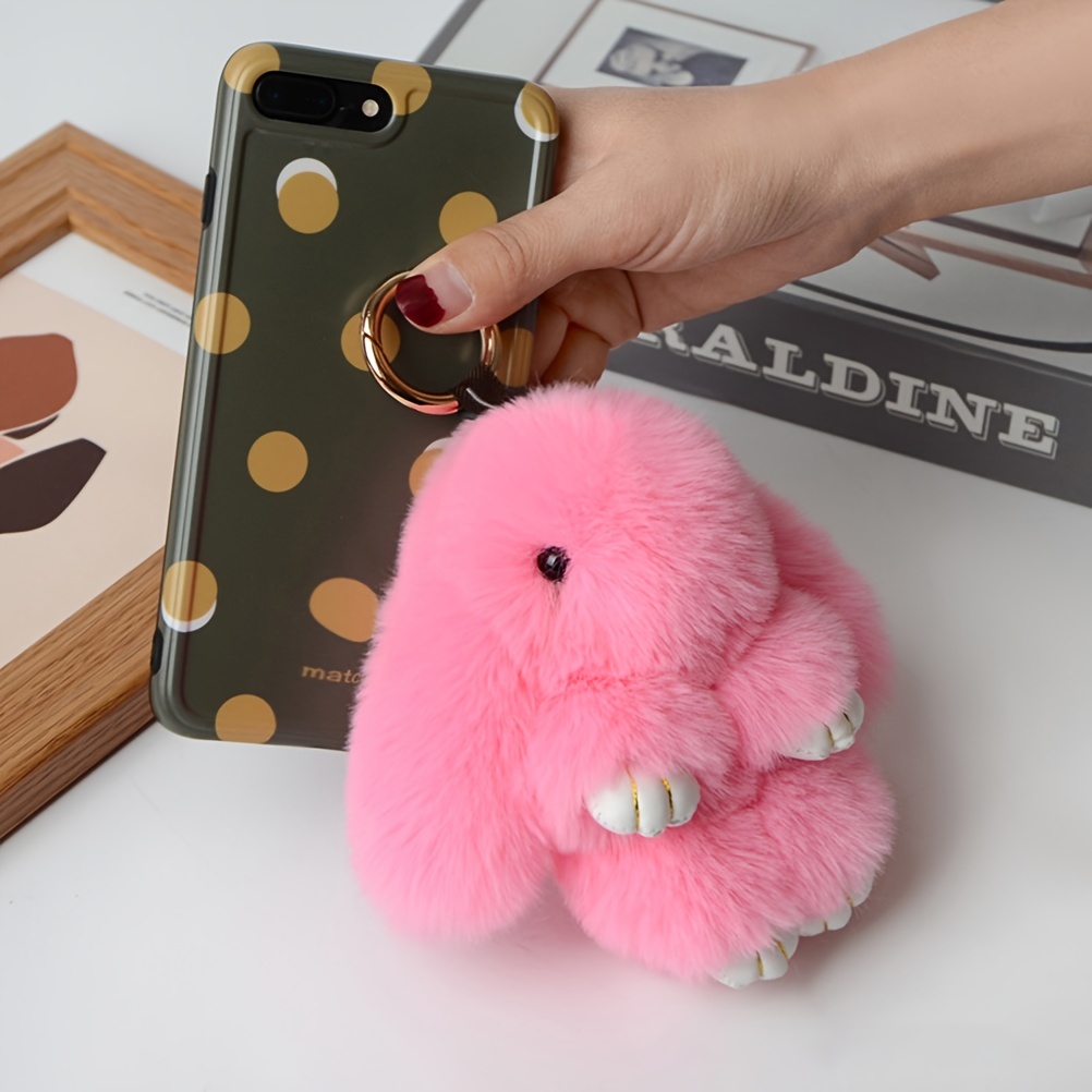 Plush Rabbit Doll Keychain Pendant Bunny Doll Key Chain Bag Purse Ornament  Accessories For Women - Temu