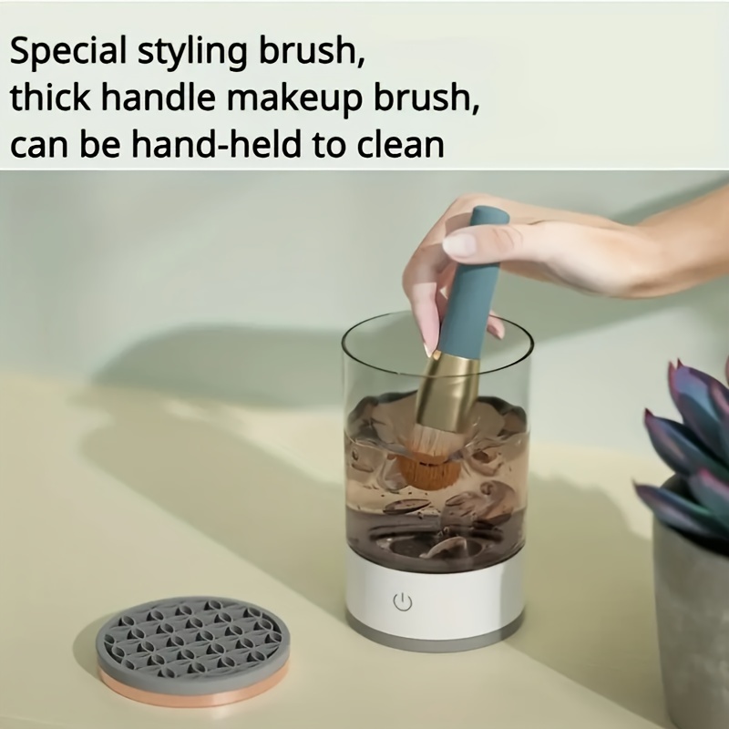 Electric Makeup Brush Cleaner Machine Silicone Brush Cleaner - Temu