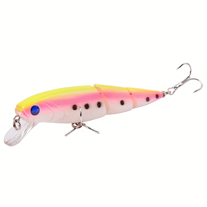 Multi Section Sea Bass Hard Crankbaits Fishing Lure 3d Fish - Temu