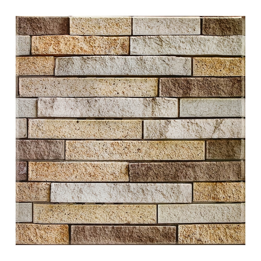 1 10 Sheets Of 3D Ledge Stone Peel And Stick Wall Tiles Faux Stone Wall Panels Farmhouse Stone Wall Decors Heat Water Resistant Covers 9 7 Sq ft