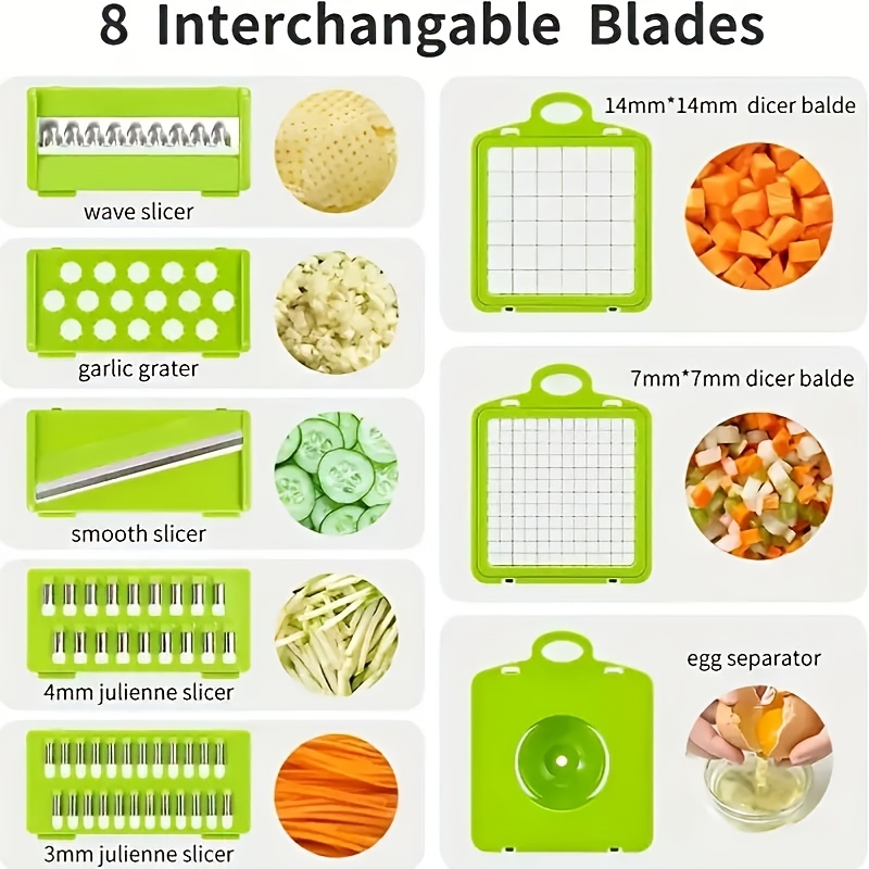 Vegetable Chopper Set: Multifunctional Fruit Slicer, Manual Food Grater,  Onion Mincer Chopper & More - Kitchen Gadgets & Dorm Essentials - Temu  United Arab Emirates