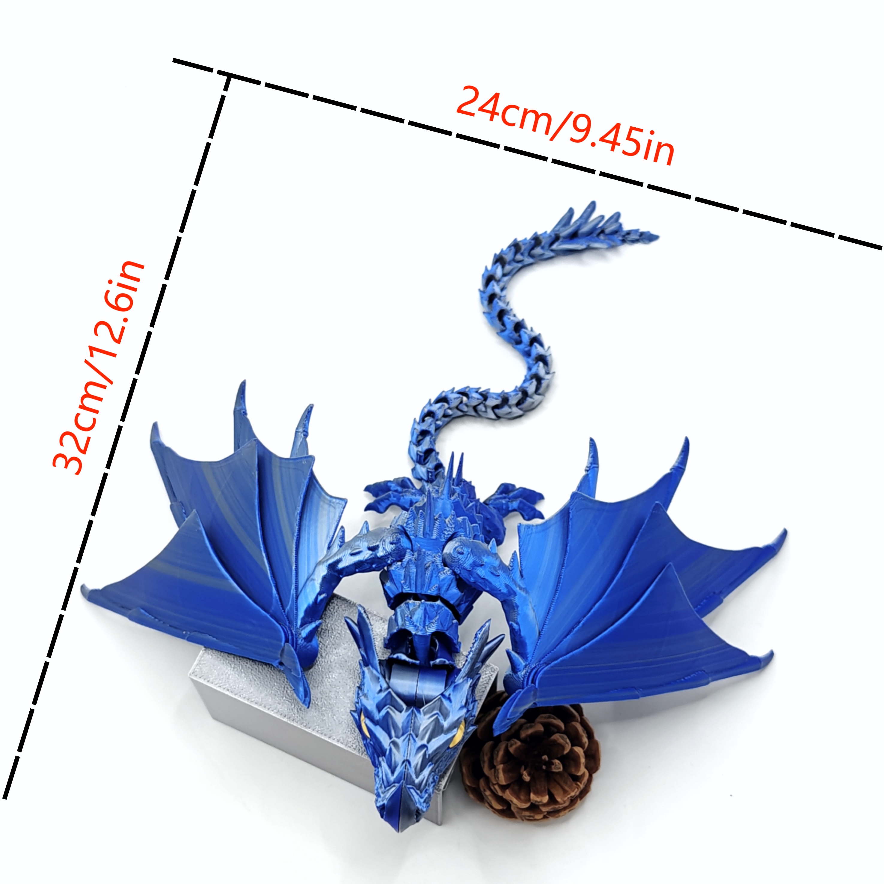 Laser Holographic 3d Printed Dragon With Articulated Joints - Temu