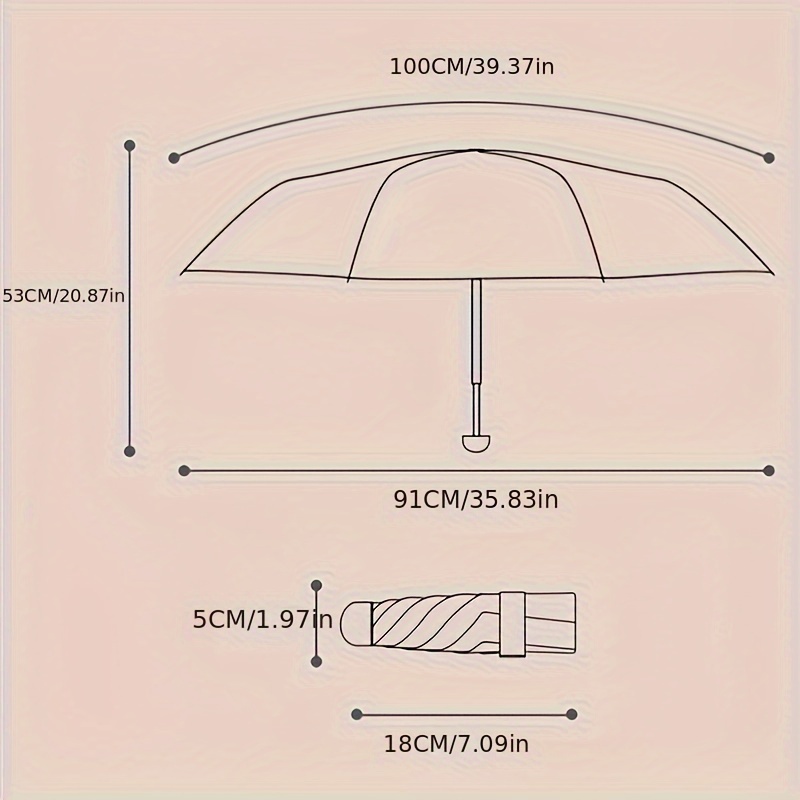 Paraguas De Cápsula Paraguas De Protección UV Mini Paraguas - Temu