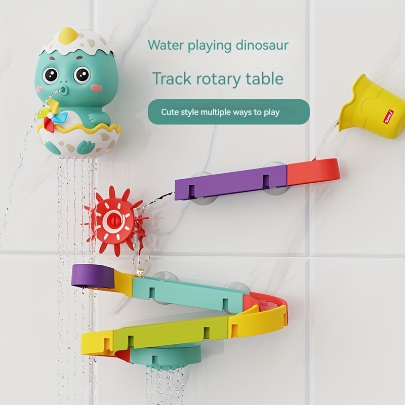 Bath Bathtub Toys For Toddlers 1 2 3 Years Old Duck Bathtub Toys With  Rotatable Waterwheel Eyes Bathroom Strong Suckers Water Scoop Fun Bath Toys  For Toddlers Boys Girls 1 4 Years 