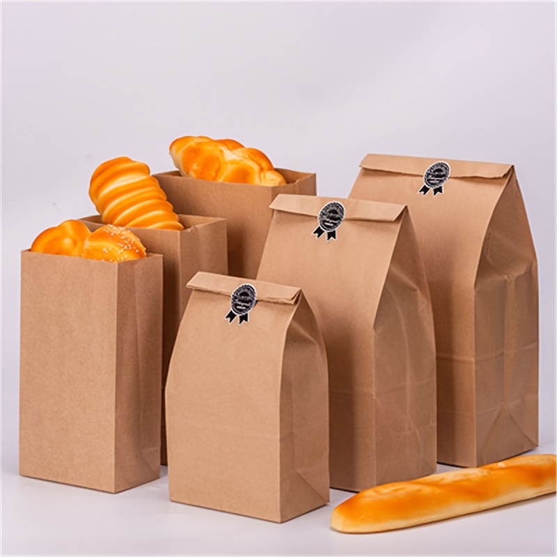 Kraft Paper Bag Oil proof Thickened Storage Bag Large Paper - Temu