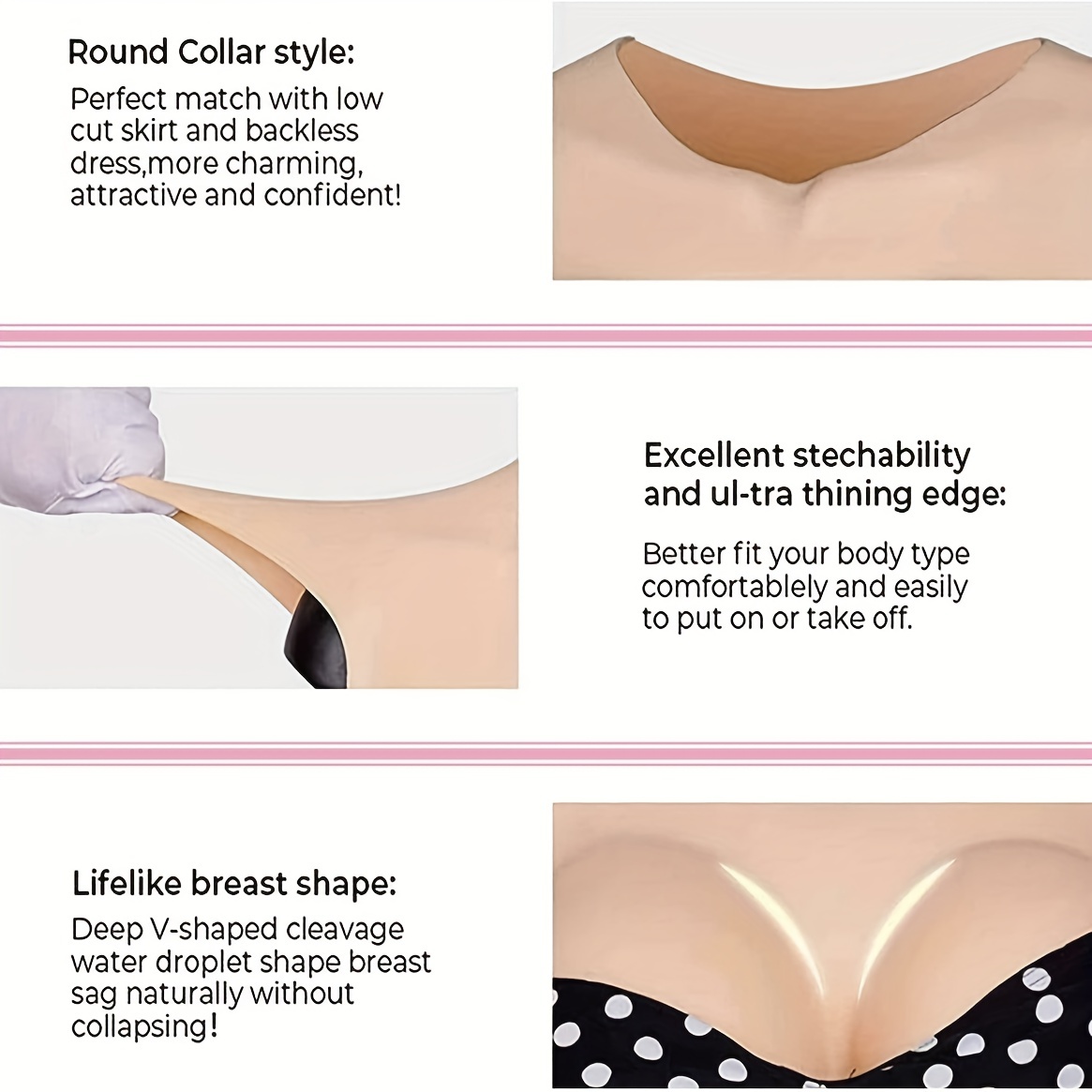 Silicone Breastplate For Crossdressers Drag Queens - Temu