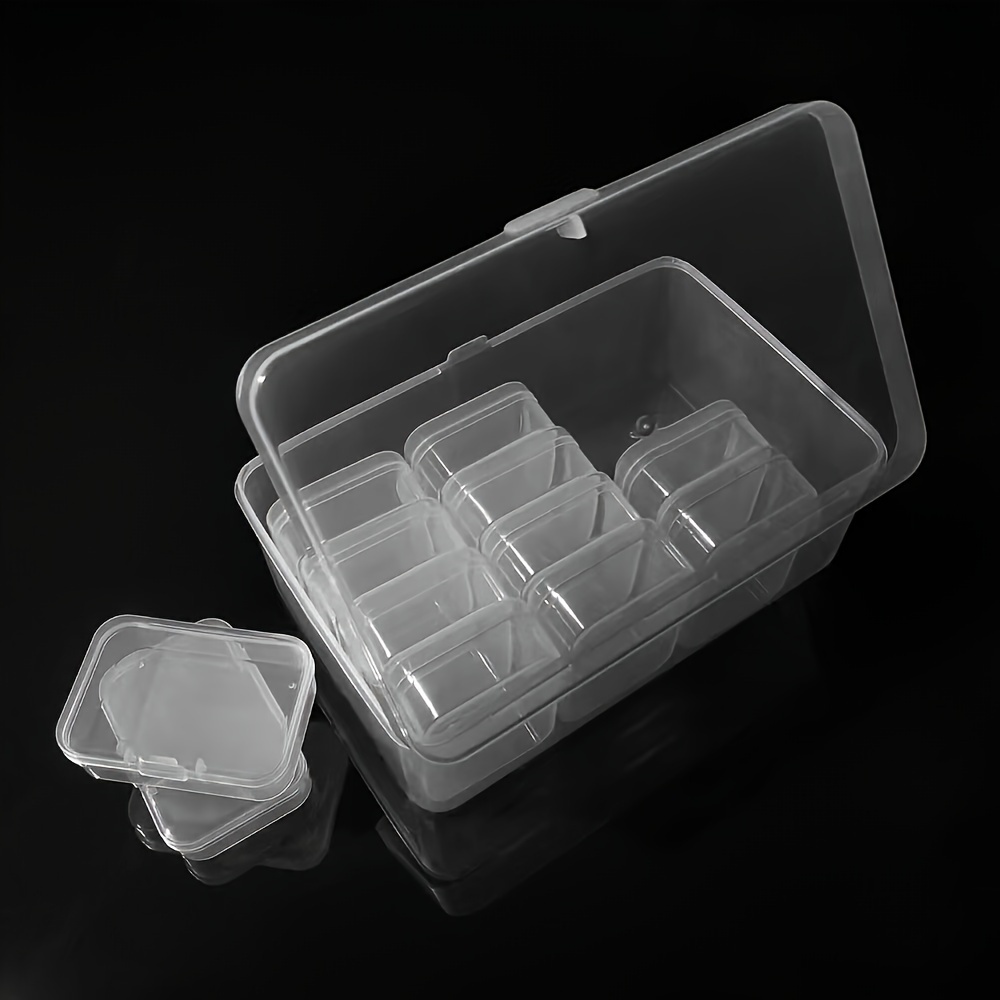 Plastic Clear Beads Storage Box Small Storage Containers - Temu Canada