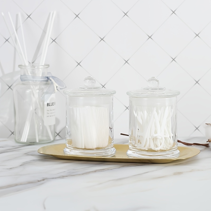 Bathroom Storage Jars Set with Lids - Apothecary Can