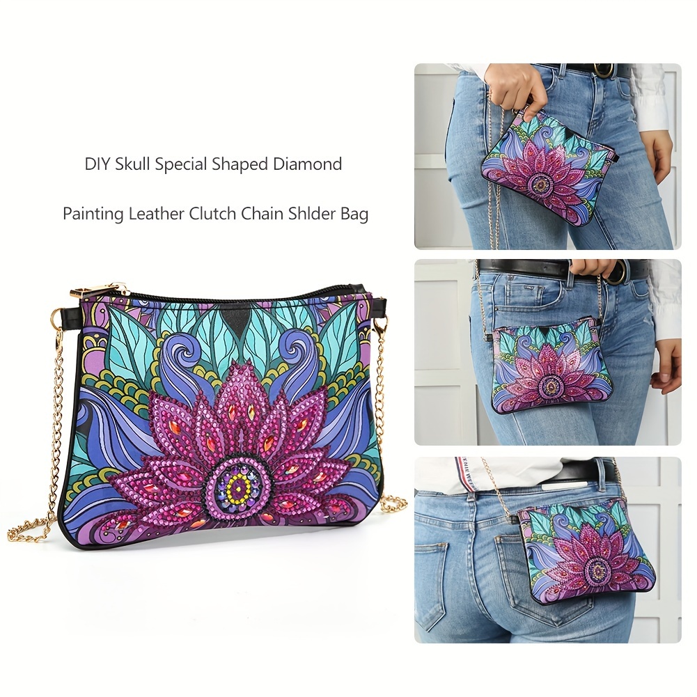 5d Diy Diamond Painting Satchel Diamond Painting Handbag - Temu