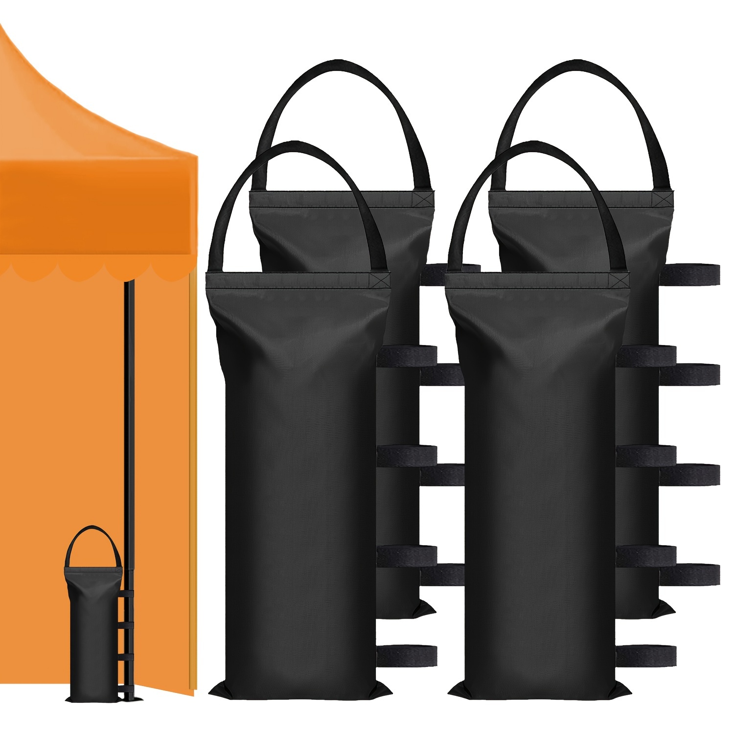 

4pcs Oxford Cloth Tent Fixed Sandbags, Sunshade Sandbag Bags Outdooor, Umbrella Stands & Bases, No Sand, 100lbs