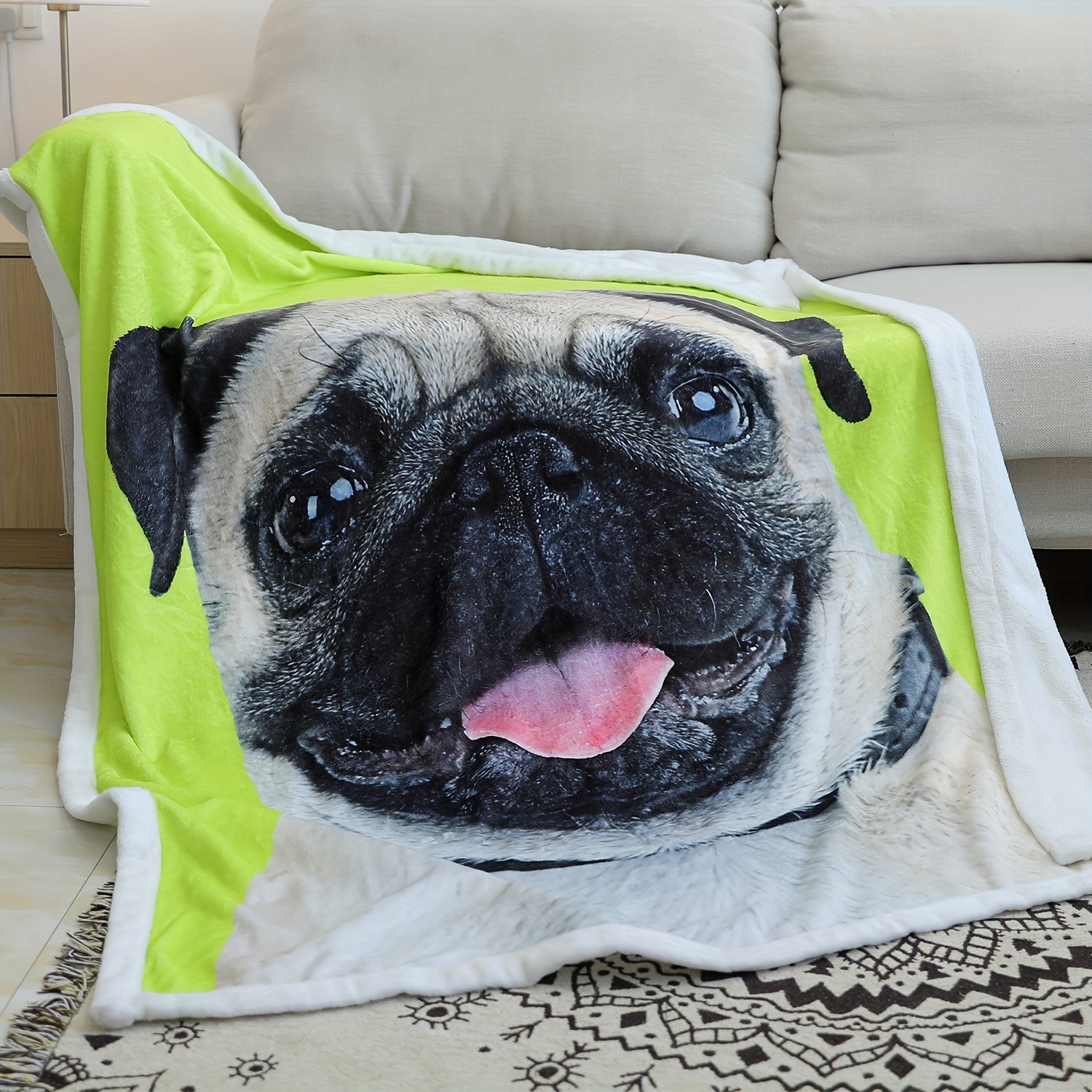 Pug Blanket Blanket Blanket Temu Mauritius