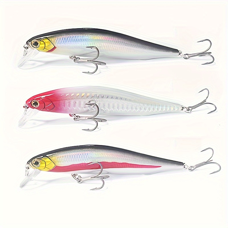 1pc Bionic Minnow Rattling Lure With 3 Treble Hooks - Perfect For  Freshwater And Saltwater Fishing, Shop On Temu And Start Saving