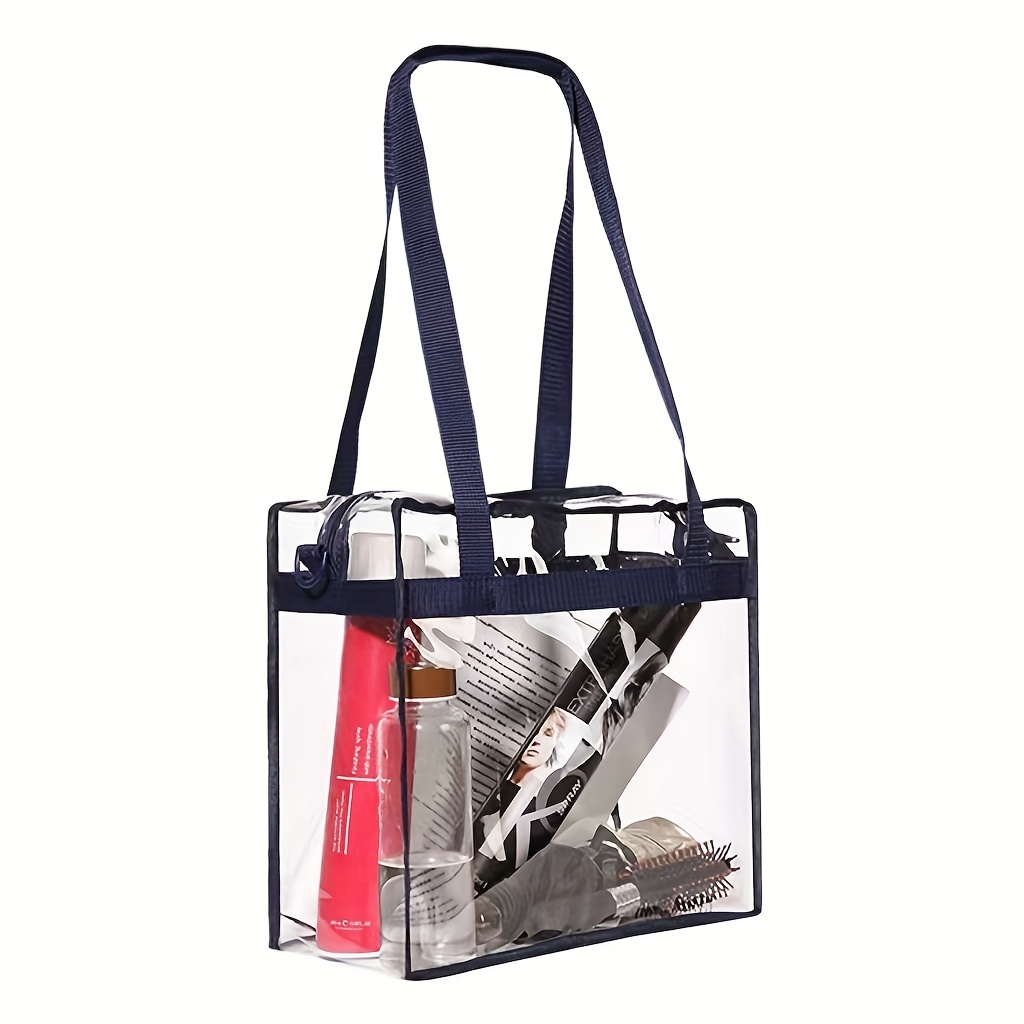 Waterproof Tote Bag for Work Stadium Gym Students Sports Fashion Underarm Jelly Candy Bag