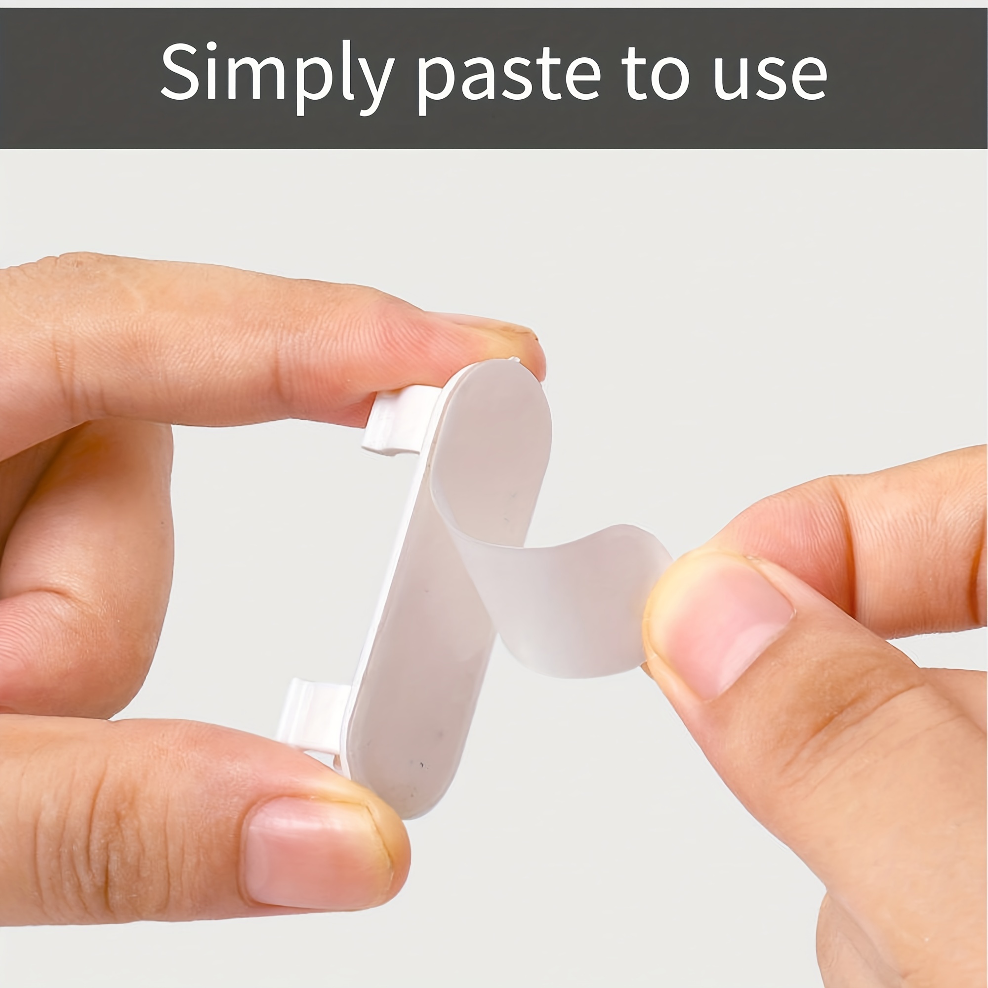 Self-Adhesive Cable Organizer for Wall Routing