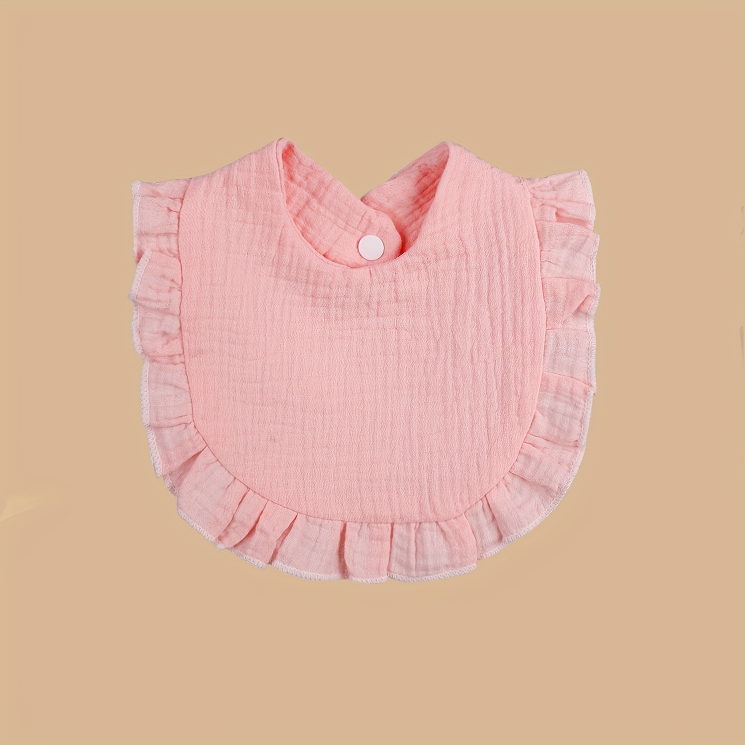 Baby Soft Towel with Lace Edge Muslin Bib