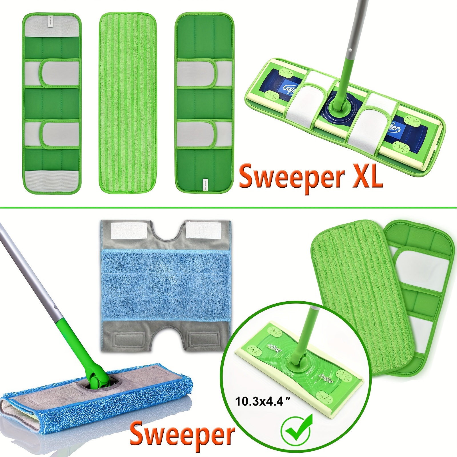Velcro Mop Replacement, Mop Head Accessories, Swiffer Replacement