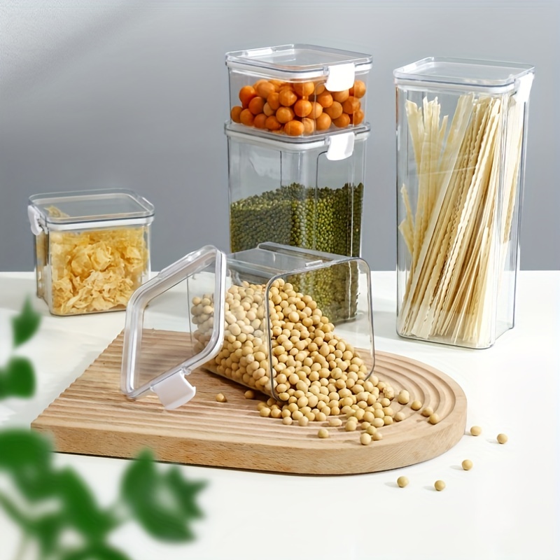 Airtight Food Storage Container Transparent Kitchen Cereal Storage