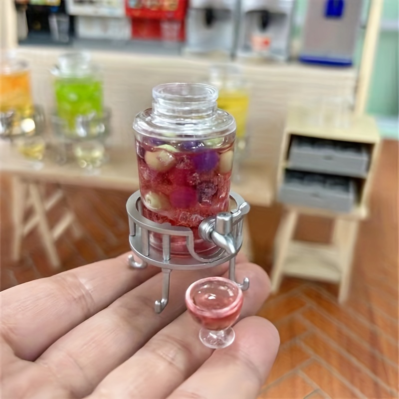 Miniature Jars Dolls Glass  Accessory Mini Barbie Food