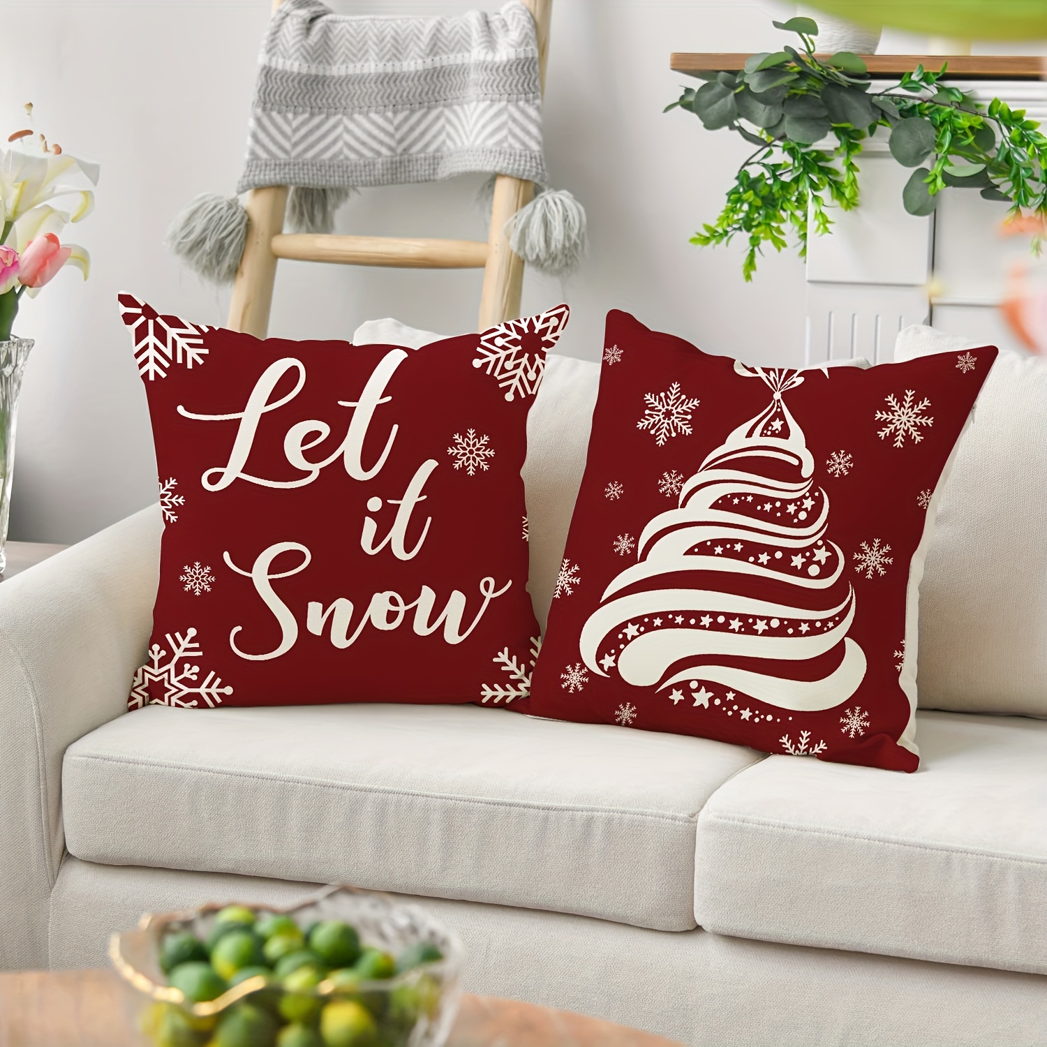 Christmas Snowman Letter Throw Pillow Cover Home Sofa Cushion Cover Linen  Blend Throw Pillow Home Pillow Insert Not Included - Temu Sweden