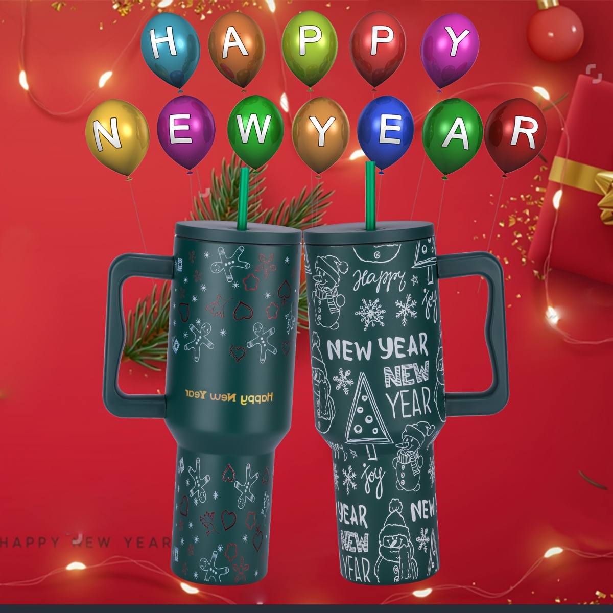 Stanley New Year Cups Travel Tumbler Set,sakura Train Christmas