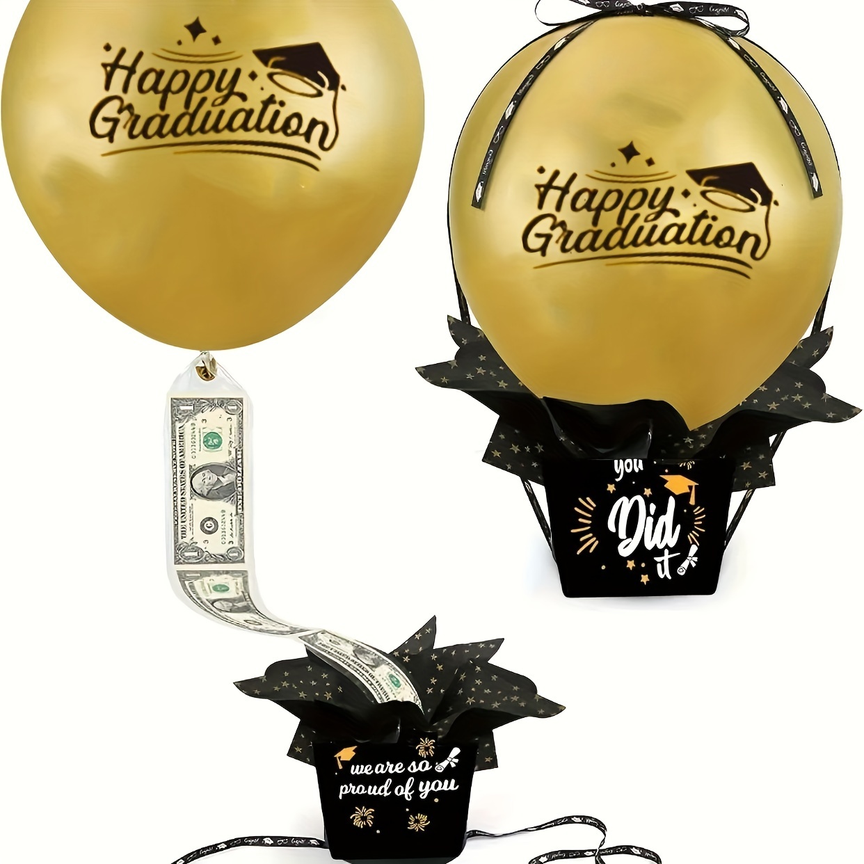 2024 Graduation Gifts Funny Pull Money Balloon Box Surprise - Temu