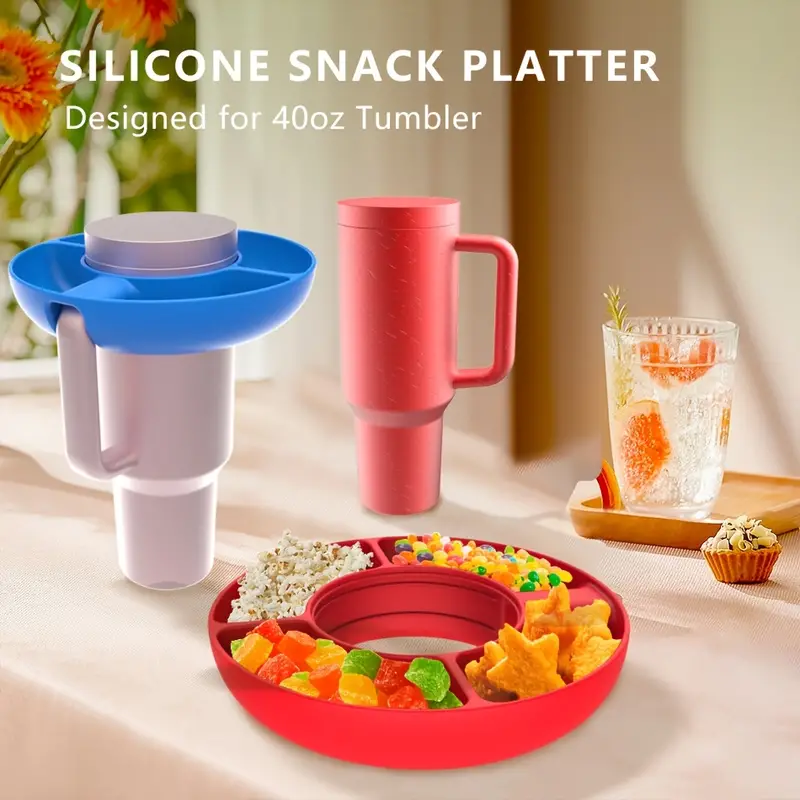 Silicone Snack Bowl Accessories For Stanley 40oz Tumbler With